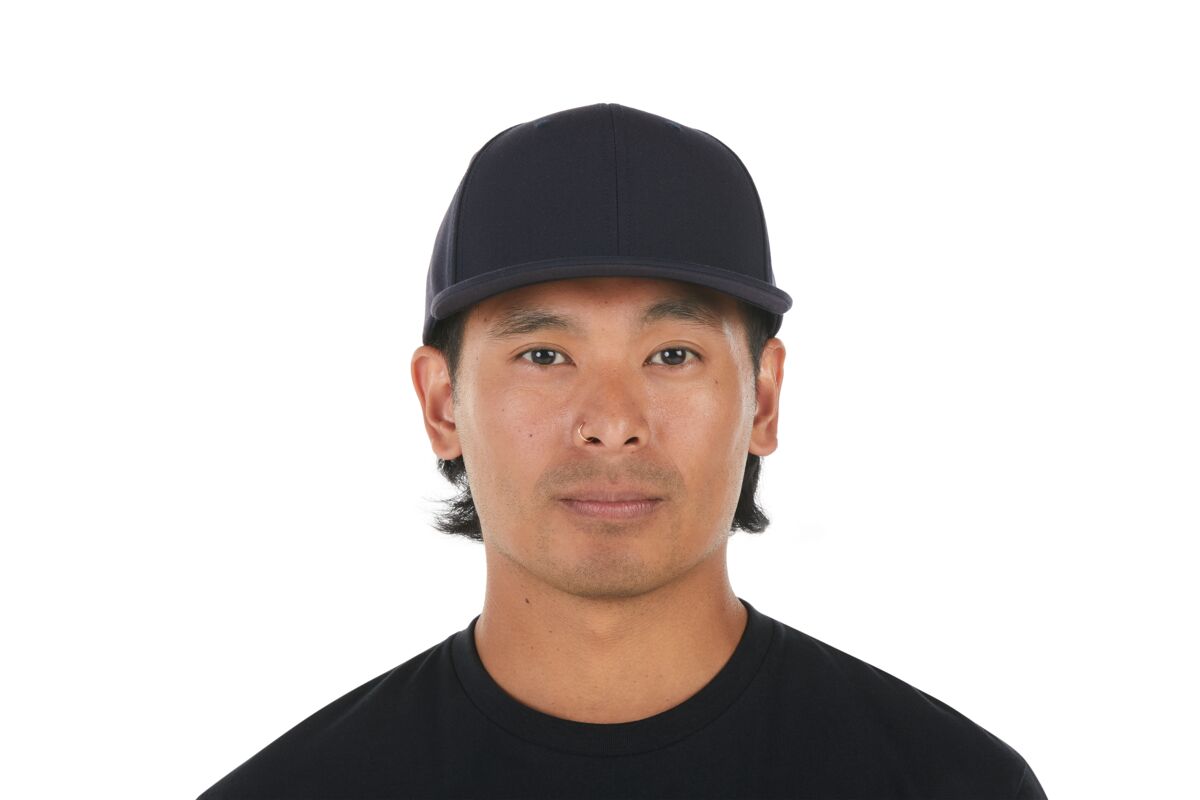 recycled-poly-classic-6-panel-hat-m4 WebPDP-HAT001215_Recycled_Poly_Classic_6Panel_Hat_Tidal_Blue_Studio_Harper_Studios_0723_Front__HAT001215OS.jpg