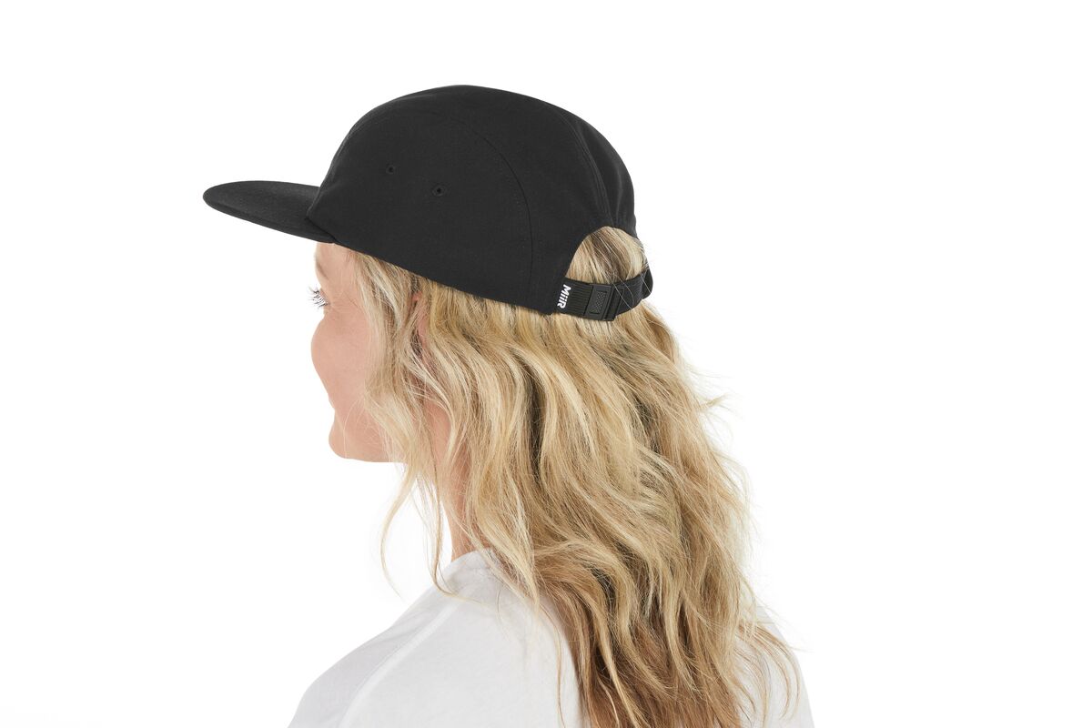 recycled-poly-flat-brim-5-panel-hat-l9 WebPDP-HAT003002_Recycled_Poly_Flat_Brim_5Panel_Hat_Black_Studio_Harper_Studios_0723_Side_2__HAT003002OS.jpg