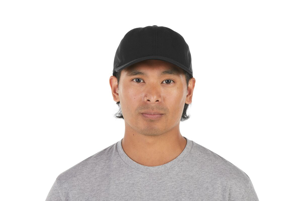 recycled-poly-dad-hat-b0 WebPDP-HAT004002_Recycled_Poly_Dad_Hat_Black_Studio_Harper_Studios_0723_Front__HAT004002OS.jpg